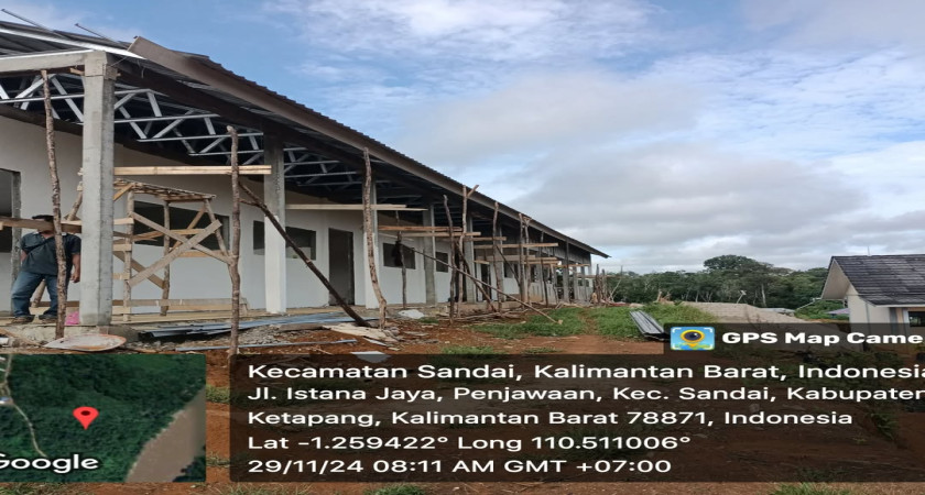 Pembangunan Gedung Tata Laksana dan RKB SMA Negeri 2 Sandai Terus Berjalan, Siap Tingkatkan Kualitas Sarana Pendidikan